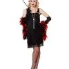 Spirit Halloween Adult Black Flapper Costume 2 Spirit Halloween Adult Black Flapper Costume -Halloween Clothing Theme Store 00171363 a