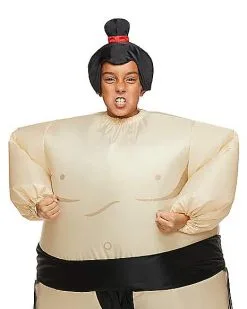 Spirit Halloween Kids Sumo Wrestler Inflatable Costume 5 Spirit Halloween Kids Sumo Wrestler Inflatable Costume -Halloween Clothing Theme Store 00183285 c
