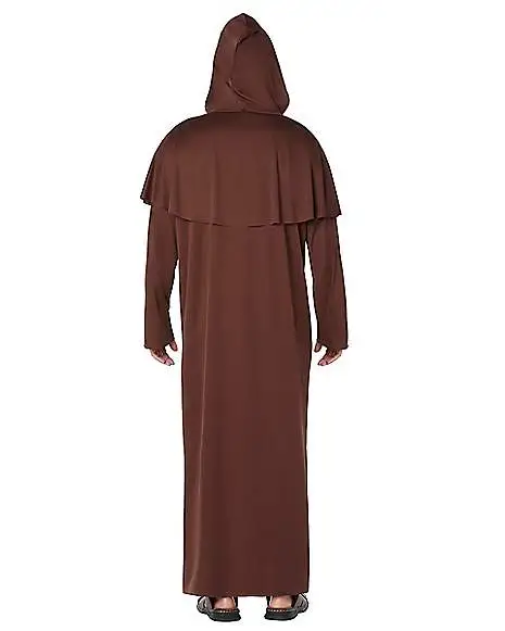 Spirit Halloween Adult Brown Monk Costume 4 Spirit Halloween Adult Brown Monk Costume - Image 2