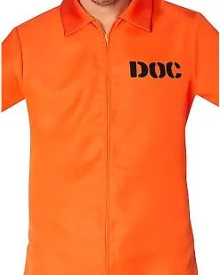 Spirit Halloween Adult Department Of Corrections Prisoner One Piece Costume -Halloween Clothing Theme Store 00580803 c