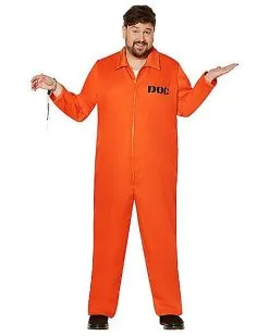 Spirit Halloween Adult Escaped Convict Plus Size Costume