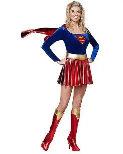 Spirit Halloween Adult Supergirl Costume - DC Comics -Halloween Clothing Theme Store 01000959 d