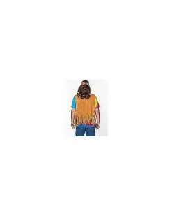 Spirit Halloween Fringed Suede Hippie Vest -Halloween Clothing Theme Store 01003581 e
