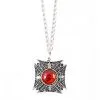 Spirit Halloween Classic Red Stone Necklace 1 Spirit Halloween Classic Red Stone Necklace -Halloween Clothing Theme Store 01066521 a