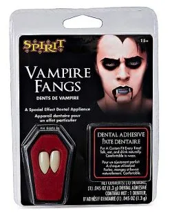 Spirit Halloween White Vampire Fangs -Halloween Clothing Theme Store 01097559 c