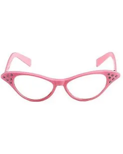 Spirit Halloween '50s Pink Rhinestone Glasses