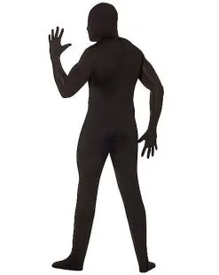 Spirit Halloween Adult Super Skins Black Zentai Skin Suit Costume -Halloween Clothing Theme Store 01150358 b