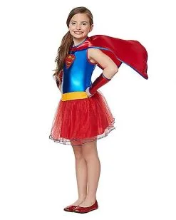 Spirit Halloween Kids Supergirl Tutu Costume - DC Comics -Halloween Clothing Theme Store 01154079 c