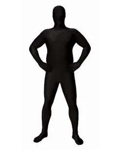 Spirit Halloween Adult Super Skins Black Zentai Skin Suit Costume -Halloween Clothing Theme Store 01164912 a