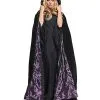 Spirit Halloween Black And Purple Cape Costume -Halloween Clothing Theme Store 01178136 a