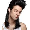 Spirit Halloween Black Mullet Wig -Halloween Clothing Theme Store 01179431 a