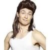 Spirit Halloween Brown Mullet Wig 2 Spirit Halloween Brown Mullet Wig -Halloween Clothing Theme Store 01179449 a