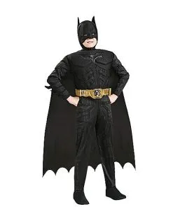 Spirit Halloween Kids Muscle Chest Batman Costume - Batman The Dark Knight -Halloween Clothing Theme Store 01215581 a