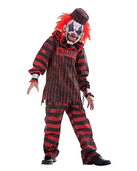Spirit Halloween Kids Convict Clown Costume 3 Spirit Halloween Kids Convict Clown Costume