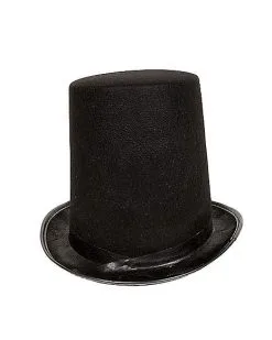 Spirit Halloween Tall Black Top Hat -Halloween Clothing Theme Store 01223684 c