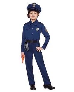 Spirit Halloween Kids Police Officer Costume -Halloween Clothing Theme Store 01226430 c