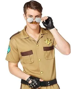 Spirit Halloween Adult Sergeant Short Pants Cop Costume -Halloween Clothing Theme Store 01248533 c