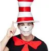Spirit Halloween Cat In The Hat Top Hat Deluxe - Dr. Seuss -Halloween Clothing Theme Store 01253376 a