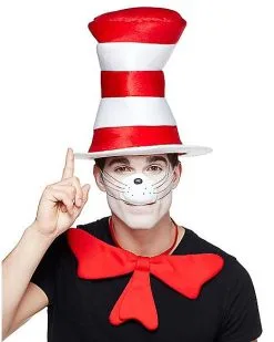 Spirit Halloween Cat In The Hat Top Hat Deluxe - Dr. Seuss