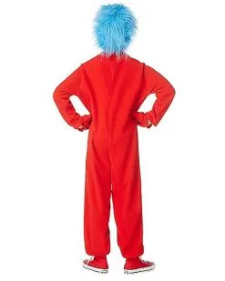 Spirit Halloween Kids Thing 1 And Thing 2 One Piece Costume - Dr. Seuss -Halloween Clothing Theme Store 01254069 d