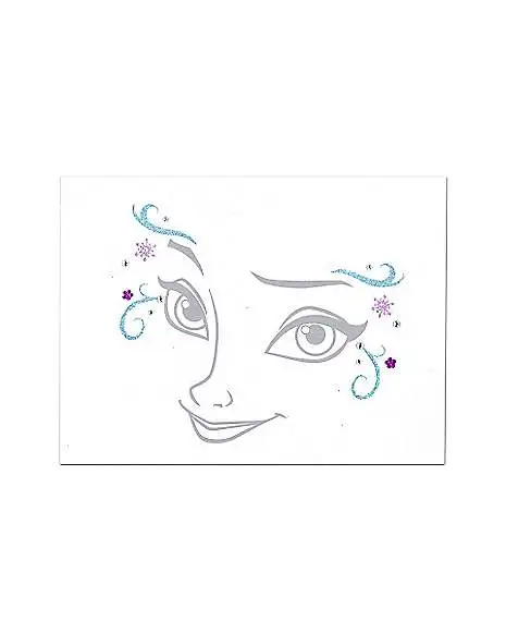 Spirit Halloween Elsa Face And Hand Decal - Frozen 3 Spirit Halloween Elsa Face And Hand Decal - Frozen