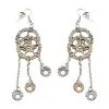 Spirit Halloween Steampunk Gear Dangle Earrings -Halloween Clothing Theme Store 01255991 a