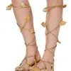 Spirit Halloween Gold Sandals 2 Spirit Halloween Gold Sandals -Halloween Clothing Theme Store 01266311 a
