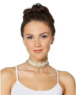 Spirit Halloween Hippie Choker Necklace Set -Halloween Clothing Theme Store 01268556 b