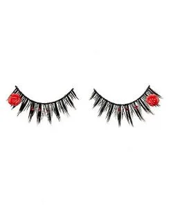 Spirit Halloween Day Of The Dead Rose Eyelashes
