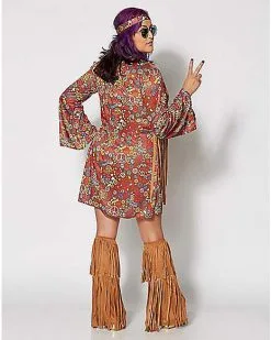 Spirit Halloween Adult Peace And Love Hippie Costume -Halloween Clothing Theme Store 01271212 d