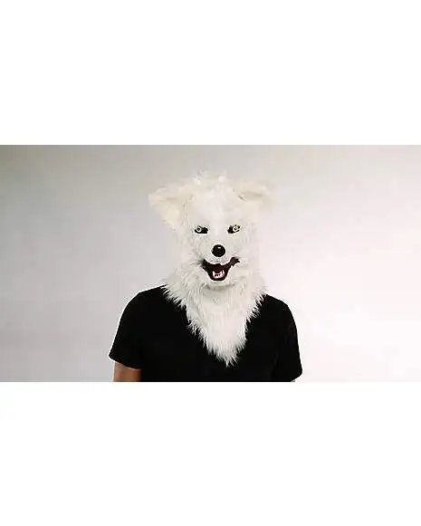 Spirit Halloween Moving Mouth White Wolf Full Mask 7 Spirit Halloween Moving Mouth White Wolf Full Mask - Image 5