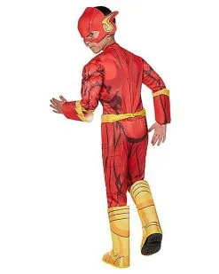 Spirit Halloween Kids Flash Costume Deluxe - DC Comics -Halloween Clothing Theme Store 01274984 b