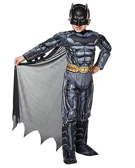 Spirit Halloween Kids Grey And Black 3D Batman Costume - DC Comics 5 Spirit Halloween Kids Grey And Black 3D Batman Costume - DC Comics - Image 3