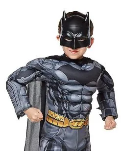 Spirit Halloween Kids Grey And Black 3D Batman Costume - DC Comics 9 Spirit Halloween Kids Grey And Black 3D Batman Costume - DC Comics -Halloween Clothing Theme Store 01289404 d