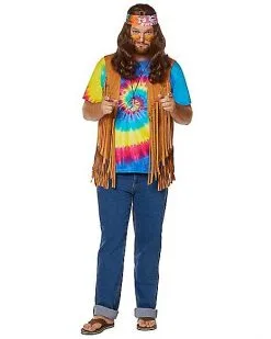 Spirit Halloween Fringed Suede Hippie Vest -Halloween Clothing Theme Store 01297191 a