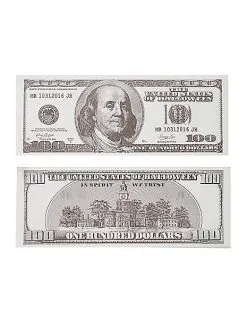 Spirit Halloween Fake Money Note -Halloween Clothing Theme Store 01299817 b