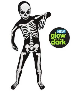Spirit Halloween Kids Glow In The Dark Skeleton Morphsuit Costume 5 Spirit Halloween Kids Glow In The Dark Skeleton Morphsuit Costume -Halloween Clothing Theme Store 01303320 b