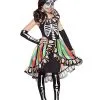 Spirit Halloween Kids Rainbow Sugar Skull Costume -Halloween Clothing Theme Store 01304914 a
