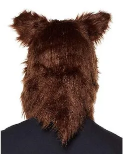 Spirit Halloween Adult Moving Mouth Wolf Full Mask -Halloween Clothing Theme Store 01321033 b