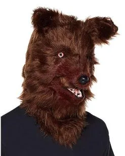 Spirit Halloween Adult Moving Mouth Wolf Full Mask -Halloween Clothing Theme Store 01321033 c