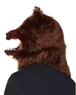 Spirit Halloween Adult Moving Mouth Wolf Full Mask -Halloween Clothing Theme Store 01321033 d