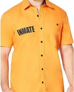 Spirit Halloween Arkham Inmate Work Shirt - Suicide Squad 10 Spirit Halloween Arkham Inmate Work Shirt - Suicide Squad -Halloween Clothing Theme Store 01324516 c