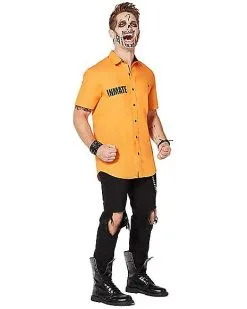 Spirit Halloween Arkham Inmate Work Shirt - Suicide Squad 11 Spirit Halloween Arkham Inmate Work Shirt - Suicide Squad -Halloween Clothing Theme Store 01324516 d