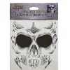 Spirit Halloween Skeleton Face Tattoo -Halloween Clothing Theme Store 01329648 a