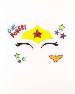 Spirit Halloween Wonder Woman Face Tattoo - DC Super Hero Girls 5 Spirit Halloween Wonder Woman Face Tattoo - DC Super Hero Girls -Halloween Clothing Theme Store 01330539 b
