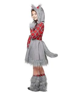 Spirit Halloween Kids Faux Fur Charming Werewolf Costume -Halloween Clothing Theme Store 01332436 c