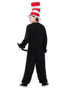 Spirit Halloween Kids Cat In The Hat Costume - Dr. Seuss -Halloween Clothing Theme Store 01332584 c