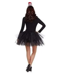 Spirit Halloween Adult Cat In The Hat Tutu Dress - Dr. Seuss 8 Spirit Halloween Adult Cat In The Hat Tutu Dress - Dr. Seuss -Halloween Clothing Theme Store 01333194 c