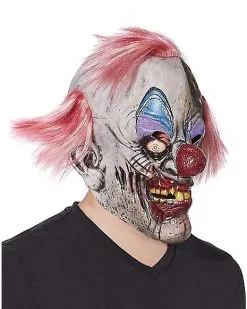 Spirit Halloween Crispy Zombie Clown Full Mask 7 Spirit Halloween Crispy Zombie Clown Full Mask -Halloween Clothing Theme Store 01333269 c