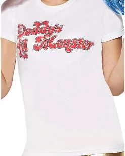 Spirit Halloween Daddys Lil Monster T Shirt - Suicide Squad -Halloween Clothing Theme Store 01339092 c